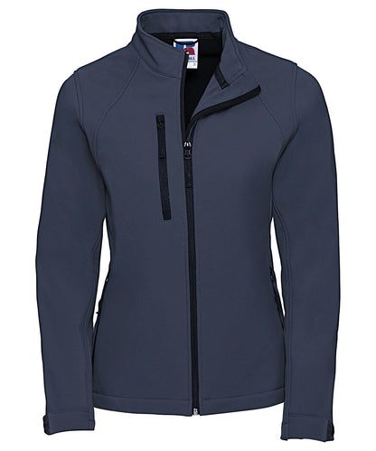 Russell Athletic J140F Women's softshell jacket in French Navy*