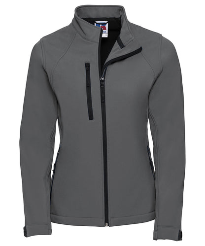 Russell Athletic J140F Women's softshell jacket in Titanium*
