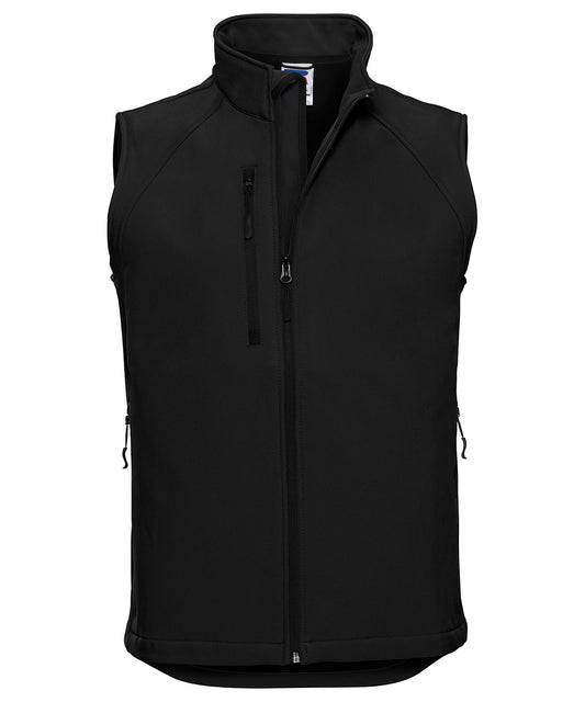 Russell Athletic J141M Softshell gilet in Black