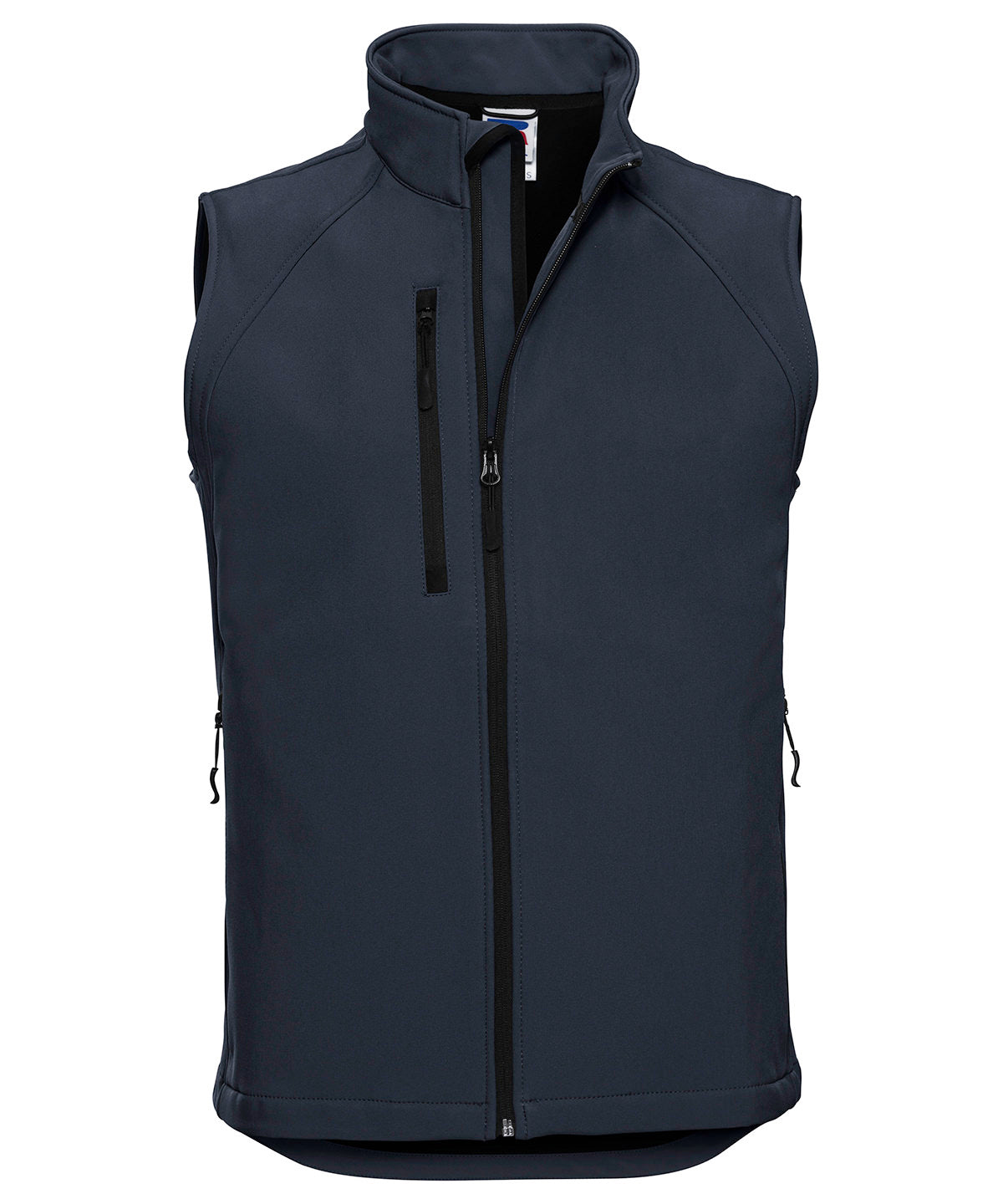 Russell Athletic J141M Softshell gilet in French Navy