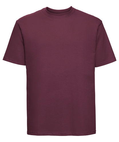 Russell Athletic J180M Super ringspun classic t-shirt in Burgundy