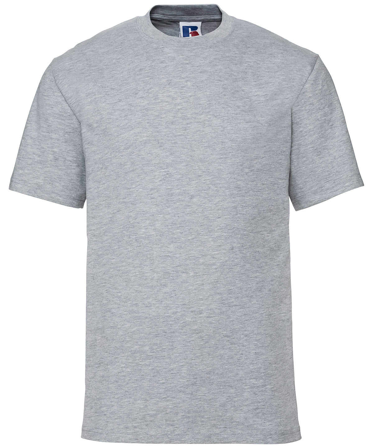 Russell Athletic J180M Super ringspun classic t-shirt in Light Oxford