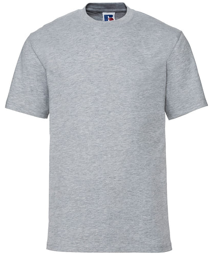 Russell Athletic J180M Super ringspun classic t-shirt in Light Oxford