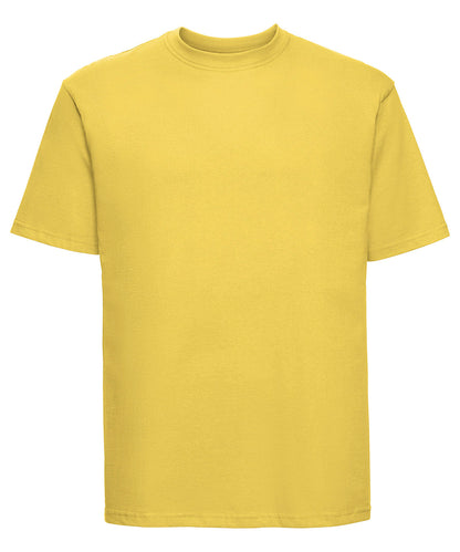 Russell Athletic J180M Super ringspun classic t-shirt in Yellow