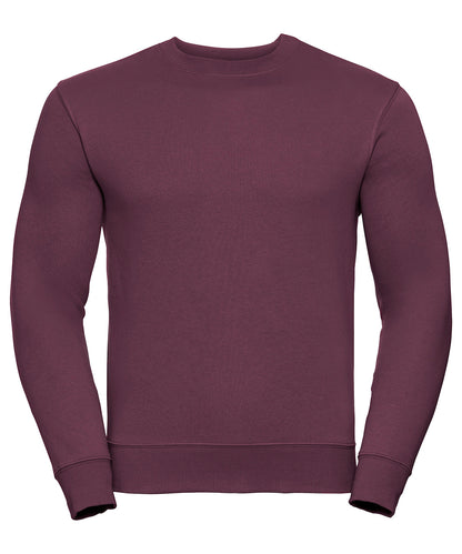 Russell Athletic J262M Set-in sleeve sweatshirt in Burgundy