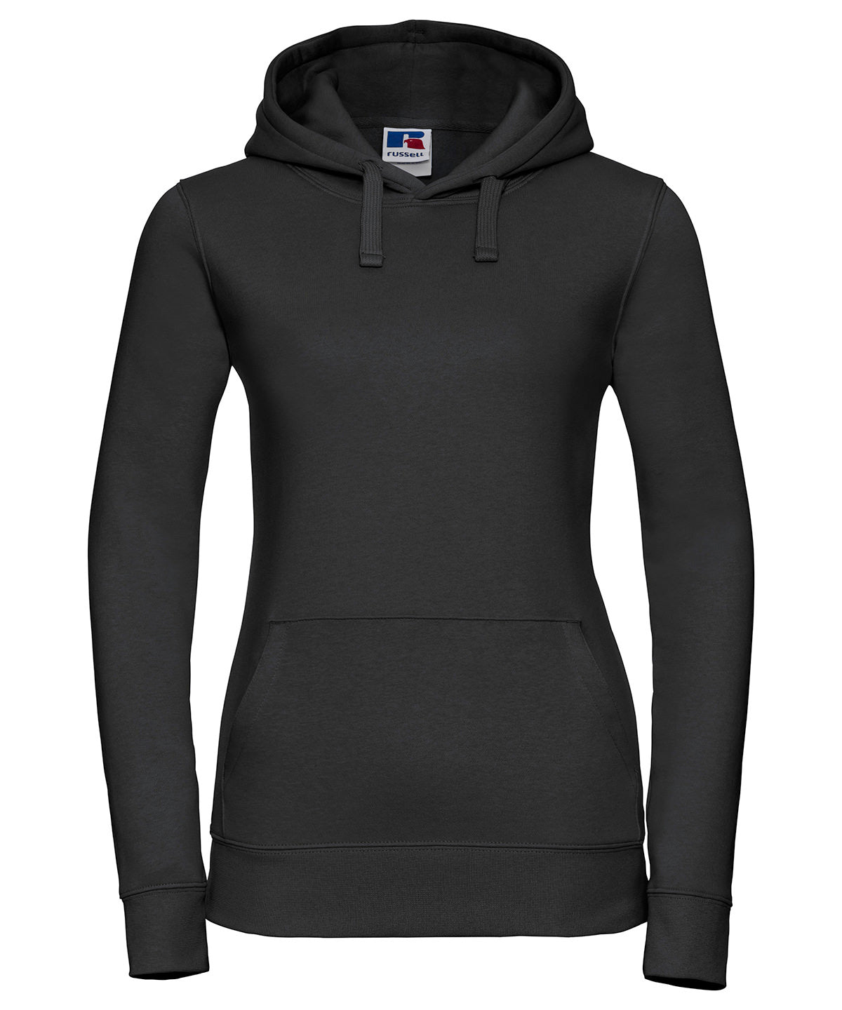 Russell Athletic J265F Women's authentic hooded sweatshirt in Black*