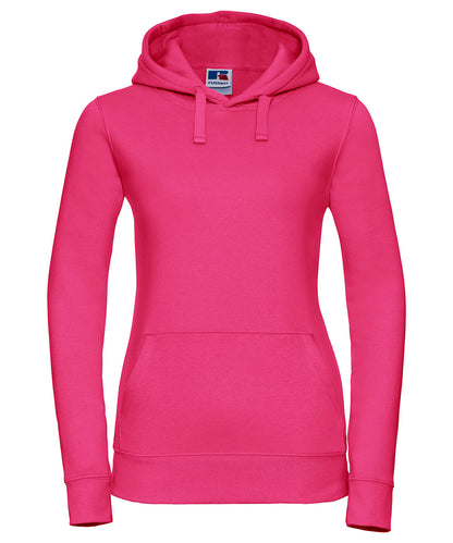 Russell Athletic J265F Women's authentic hooded sweatshirt in Fuchsia