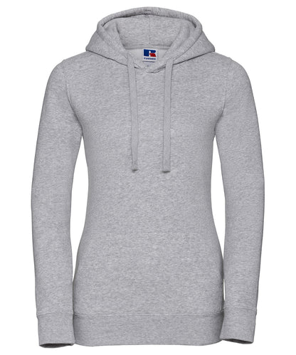 Russell Athletic J265F Women's authentic hooded sweatshirt in Light Oxford*