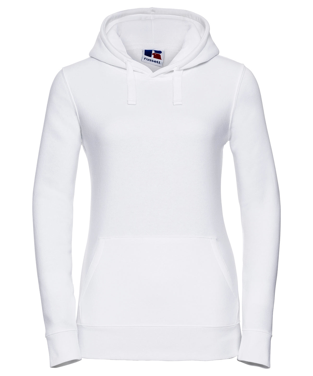 Russell Athletic J265F Women's authentic hooded sweatshirt in White