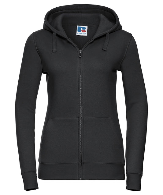 Russell Athletic J266F Women's authentic zipped hooded sweatshirt in Black*