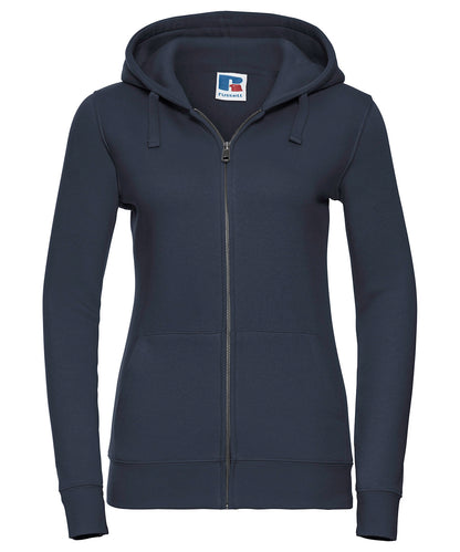 Russell Athletic J266F Women's authentic zipped hooded sweatshirt in French Navy*