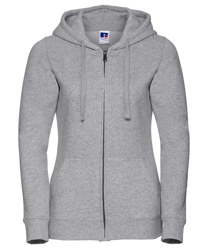 Russell Athletic J266F Women's authentic zipped hooded sweatshirt in Light Oxford*