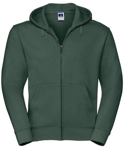 Russell Athletic J266M Authentic zipped hooded sweat in Bottle Green