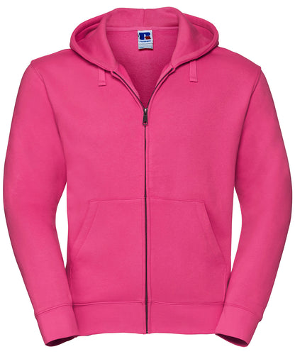 Russell Athletic J266M Authentic zipped hooded sweat in Fuchsia