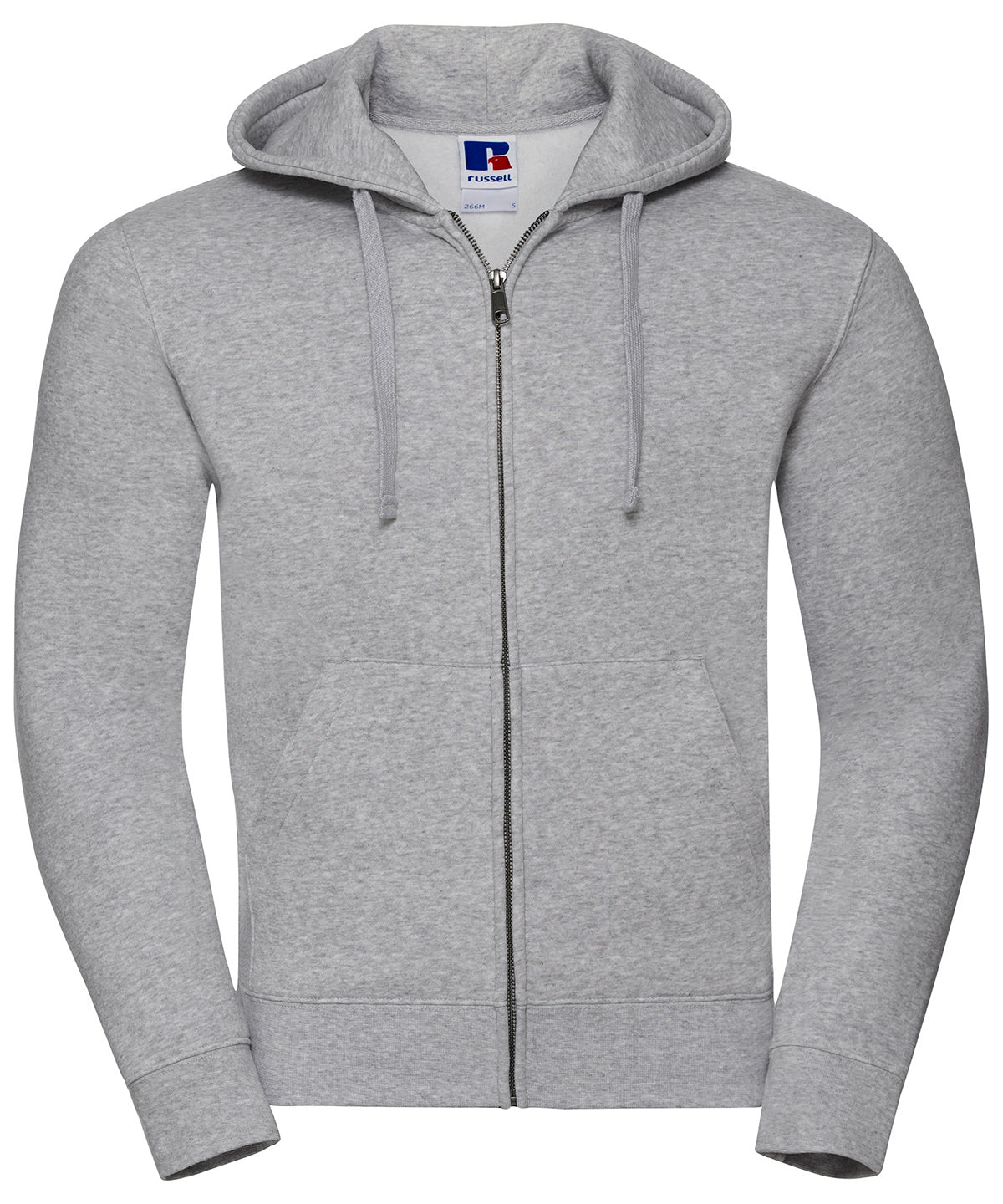 Russell Athletic J266M Authentic zipped hooded sweat in Light Oxford*