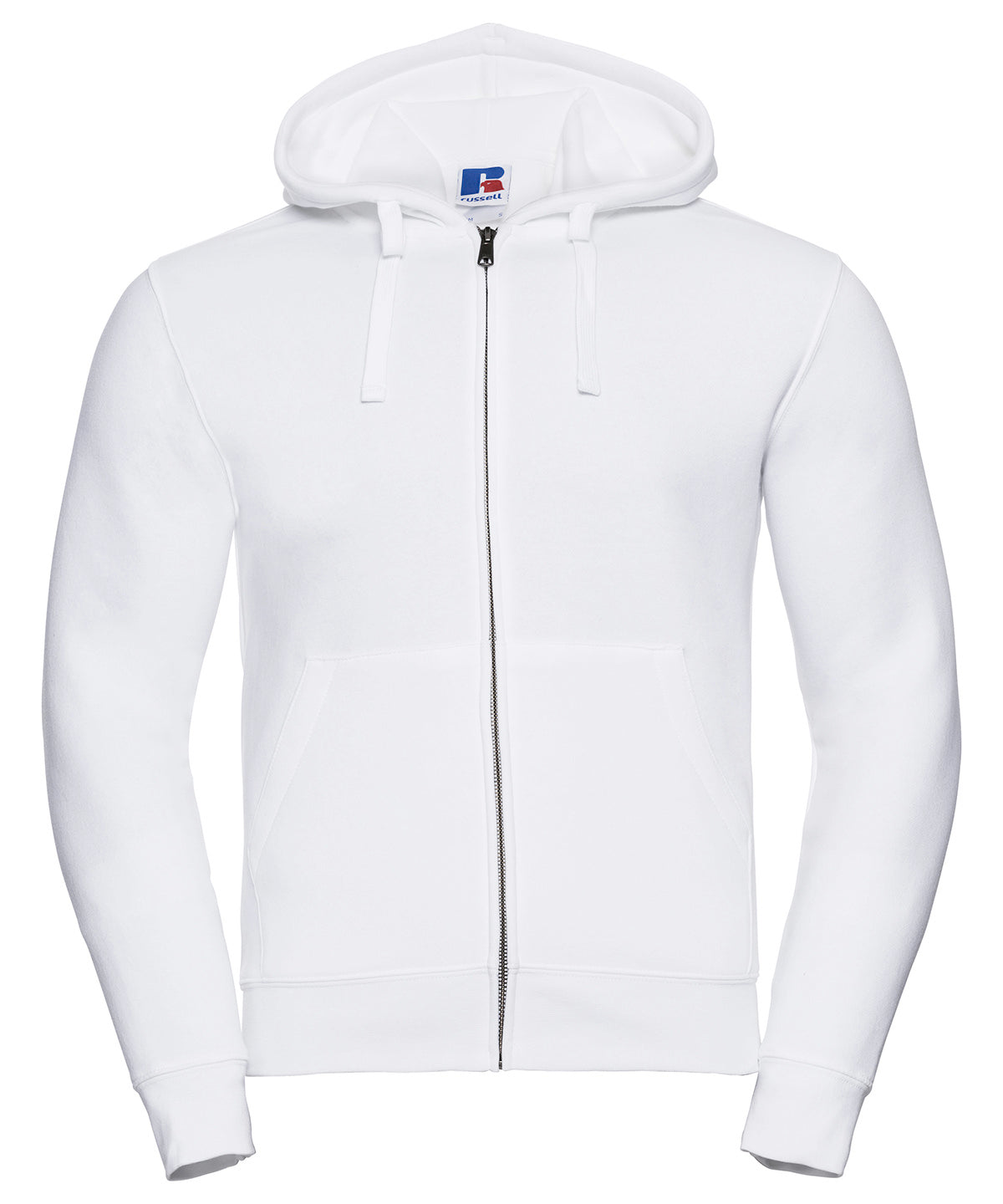Russell Athletic J266M Authentic zipped hooded sweat in White