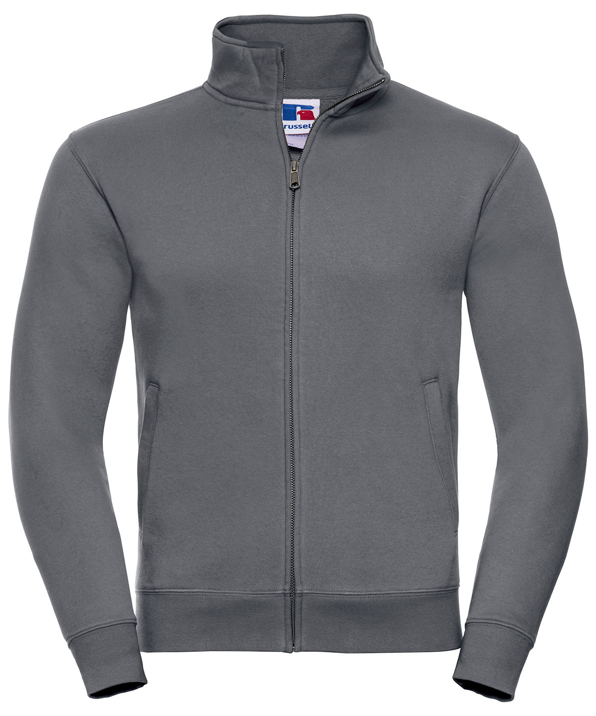 Russell Athletic J267M Authentic sweatshirt jacket in Convoy Grey