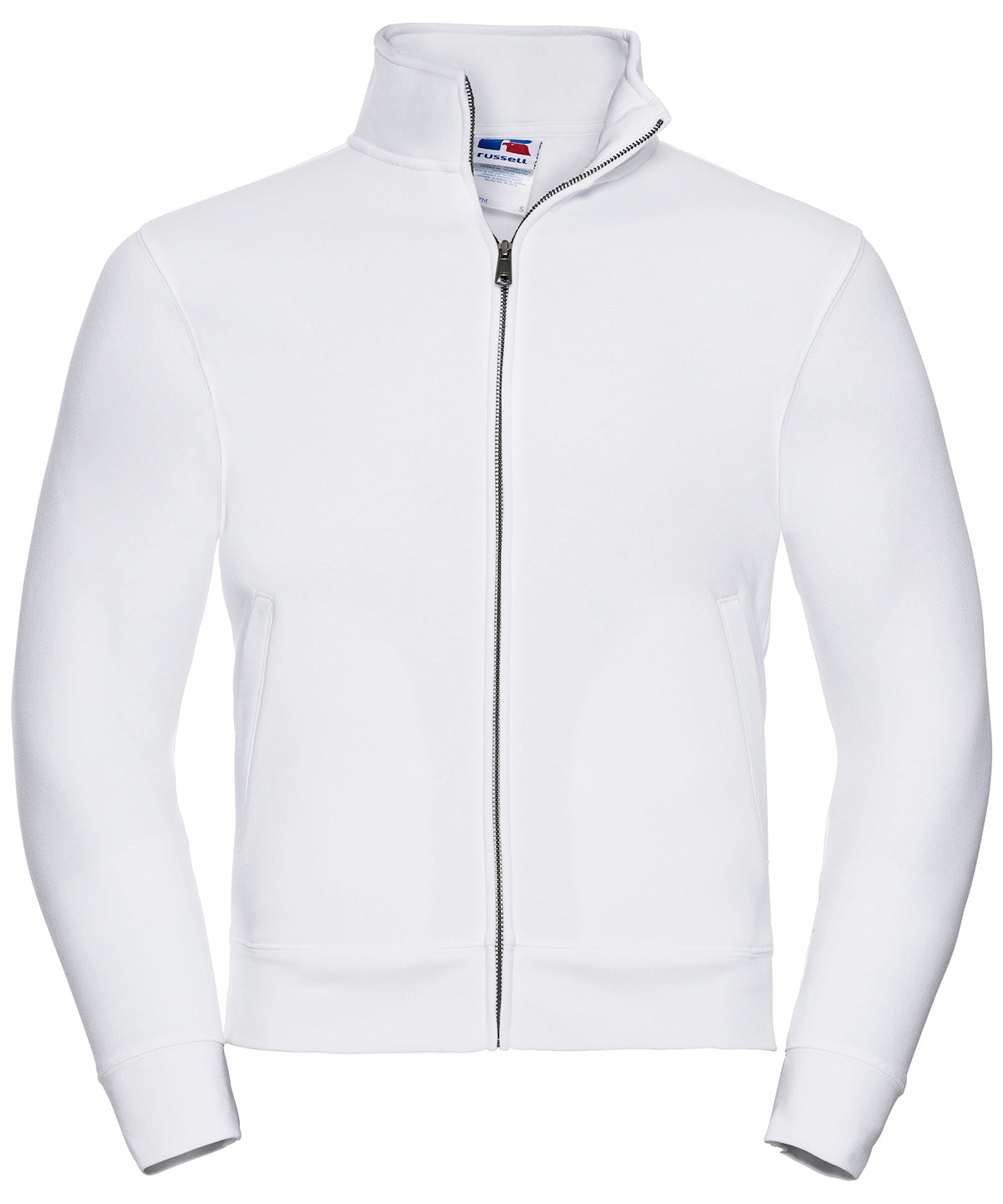 Russell Athletic J267M Authentic sweatshirt jacket in White