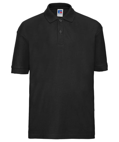 Russell Athletic J539B Kids polo shirt in Black