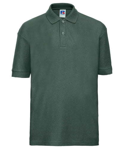 Russell Athletic J539B Kids polo shirt in Bottle Green