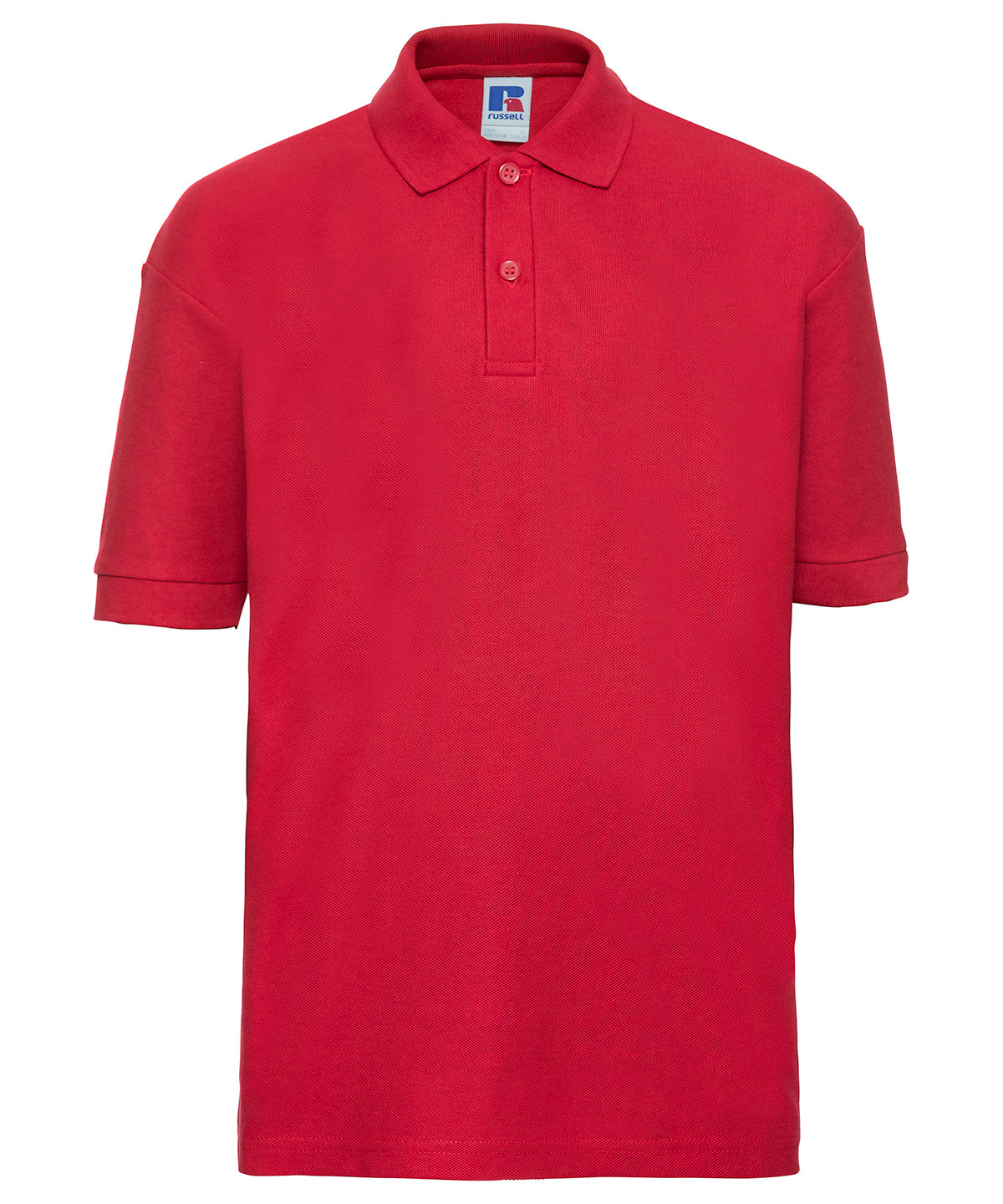 Russell Athletic J539B Kids polo shirt in Bright Red