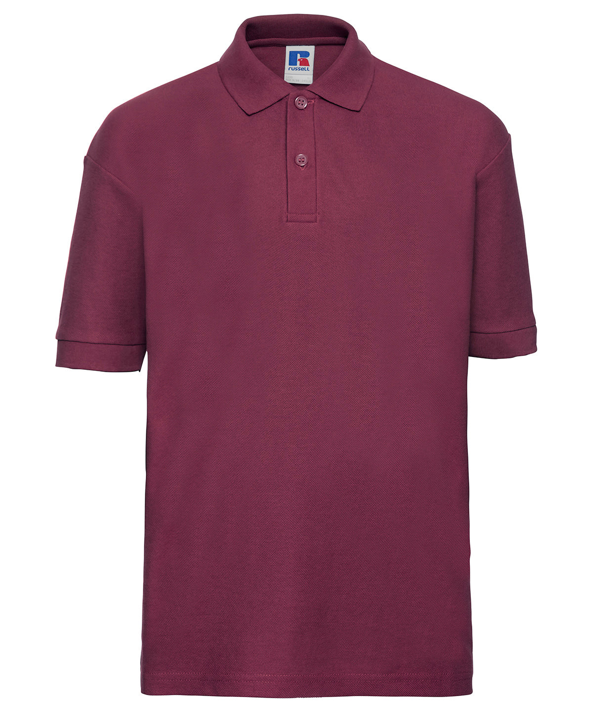 Russell Athletic J539B Kids polo shirt in Burgundy