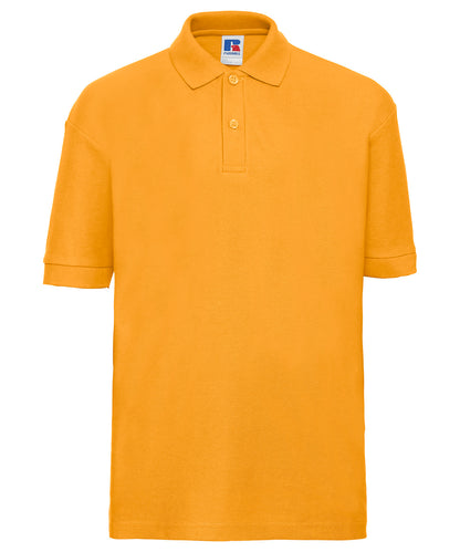 Russell Athletic J539B Kids polo shirt in Gold