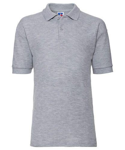 Russell Athletic J539B Kids polo shirt in Light Oxford
