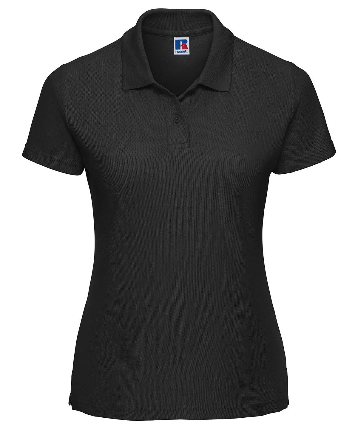 Russell Athletic J539F Women's classic polycotton polo in Black