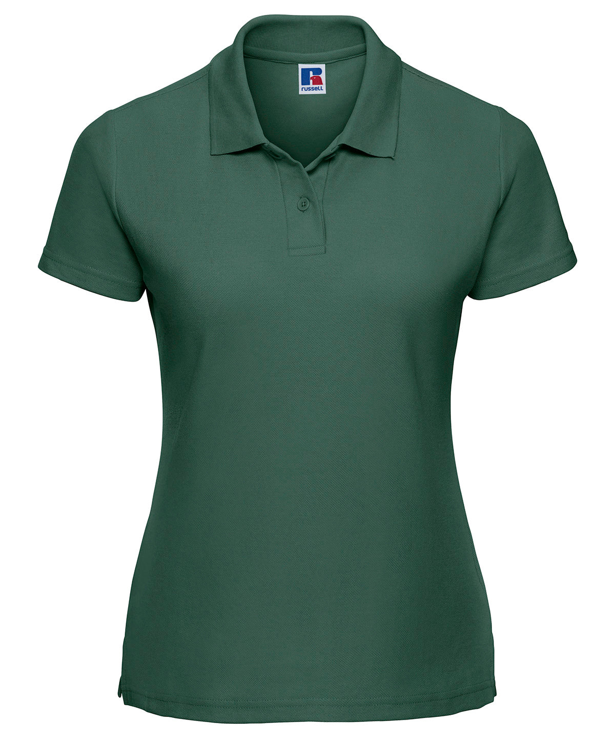 Russell Athletic J539F Women's classic polycotton polo in Bottle Green*