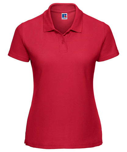 Russell Athletic J539F Women's classic polycotton polo in Classic Red