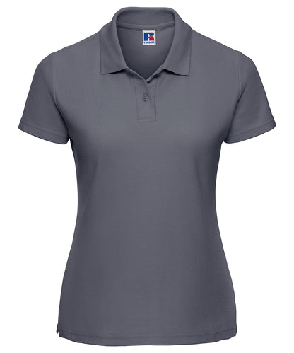 Russell Athletic J539F Women's classic polycotton polo in Convoy Grey