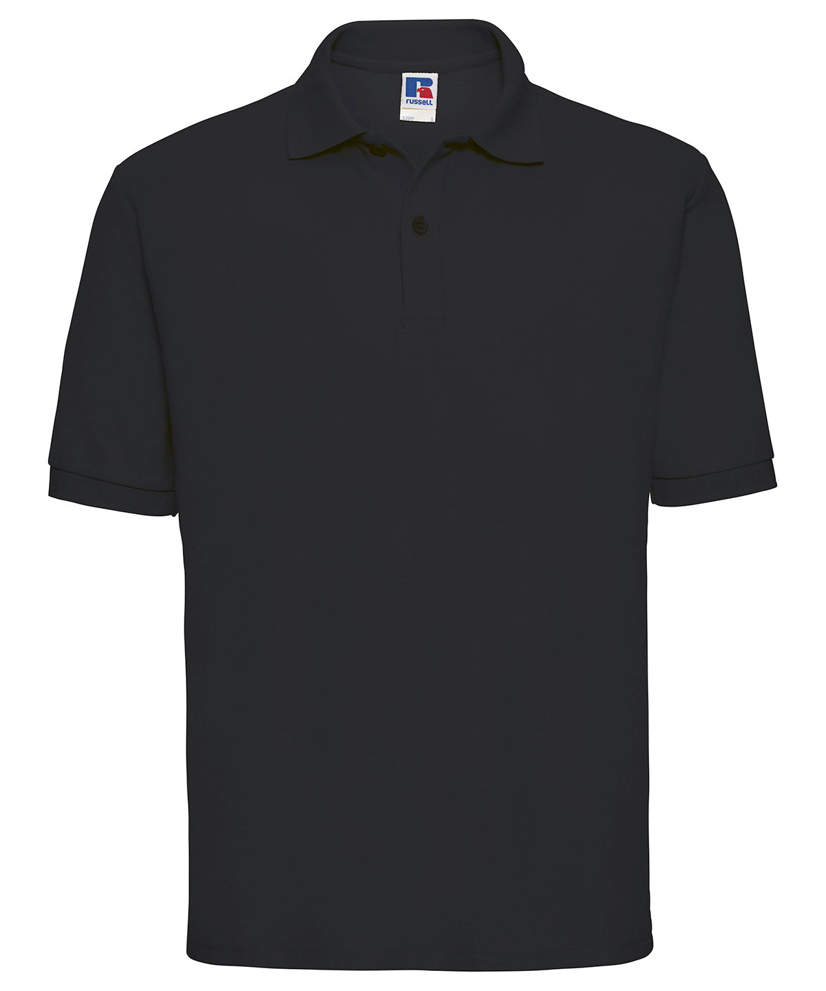 Russell Athletic J539M Classic polycotton polo in Black*†