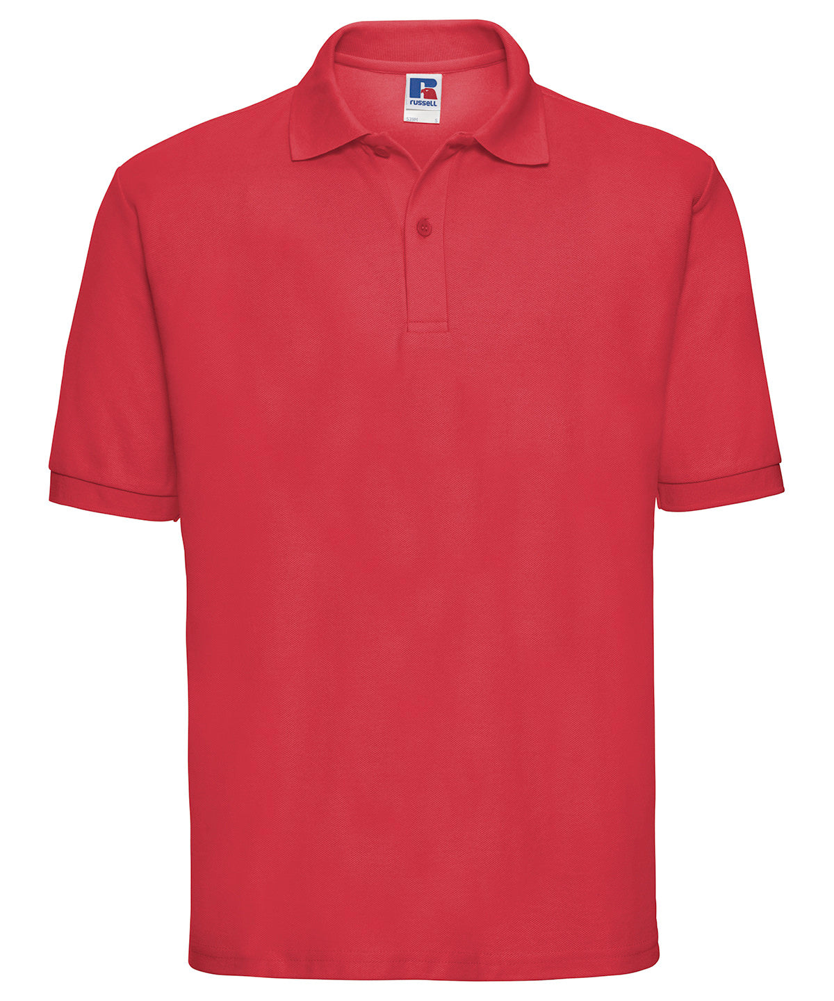 Russell Athletic J539M Classic polycotton polo in Bright Red