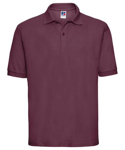 Russell Athletic J539M Classic polycotton polo in Burgundy