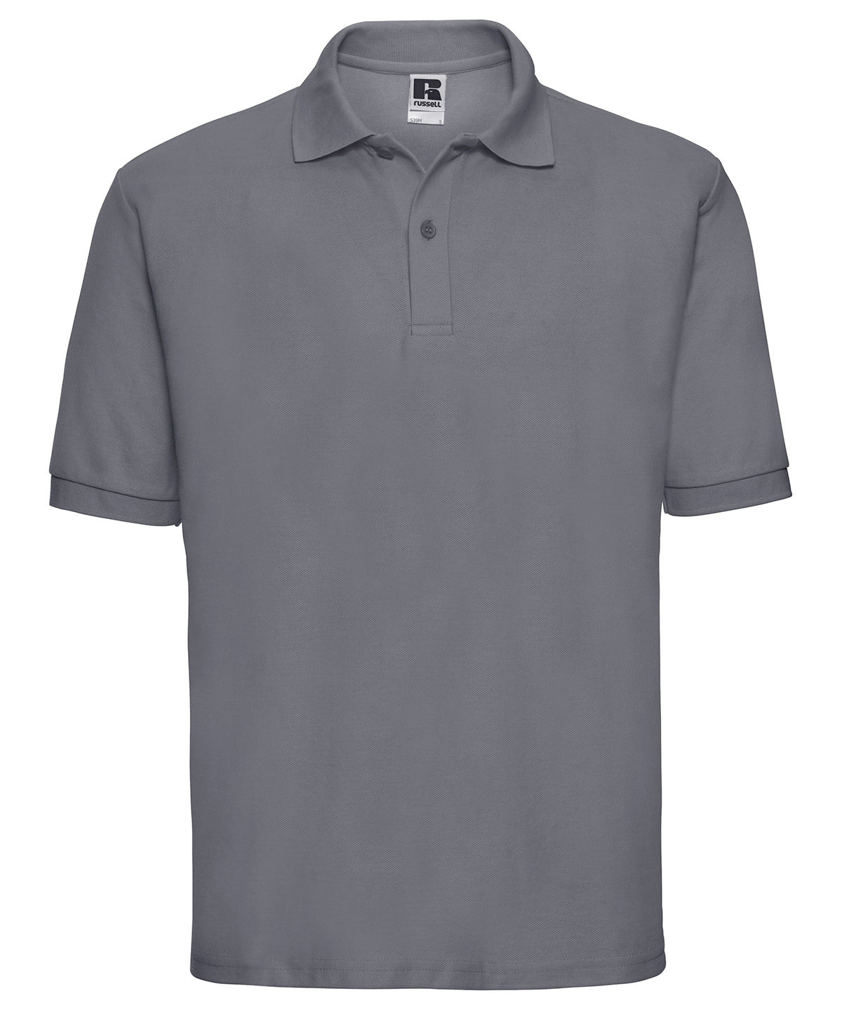Russell Athletic J539M Classic polycotton polo in Convoy Grey