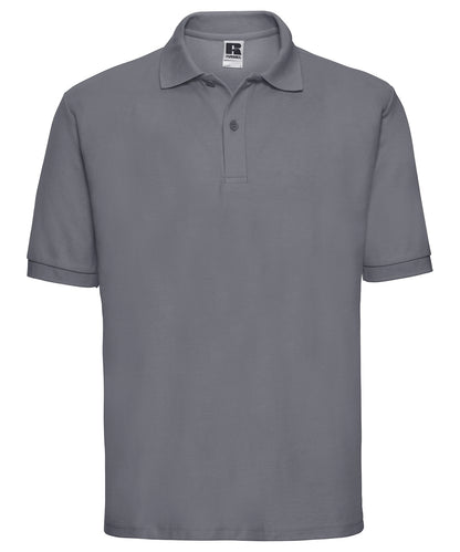 Russell Athletic J539M Classic polycotton polo in Convoy Grey