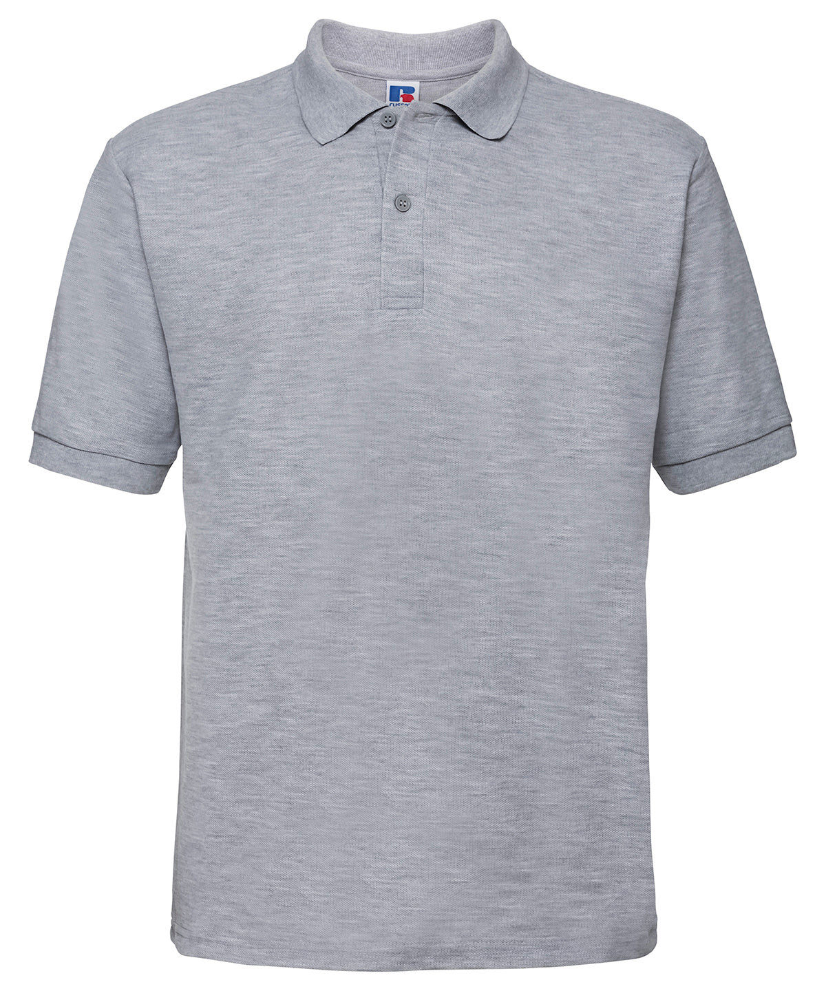 Russell Athletic J539M Classic polycotton polo in Light Oxford*
