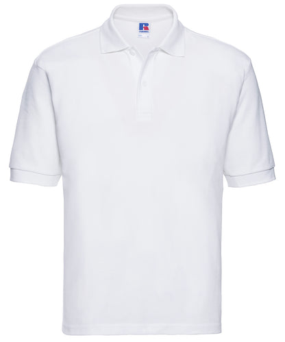 Russell Athletic J539M Classic polycotton polo in White*†