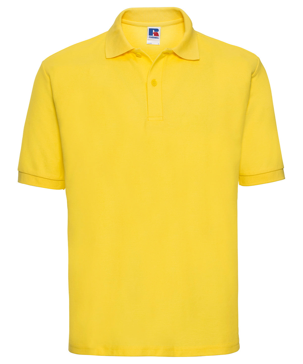 Russell Athletic J539M Classic polycotton polo in Yellow
