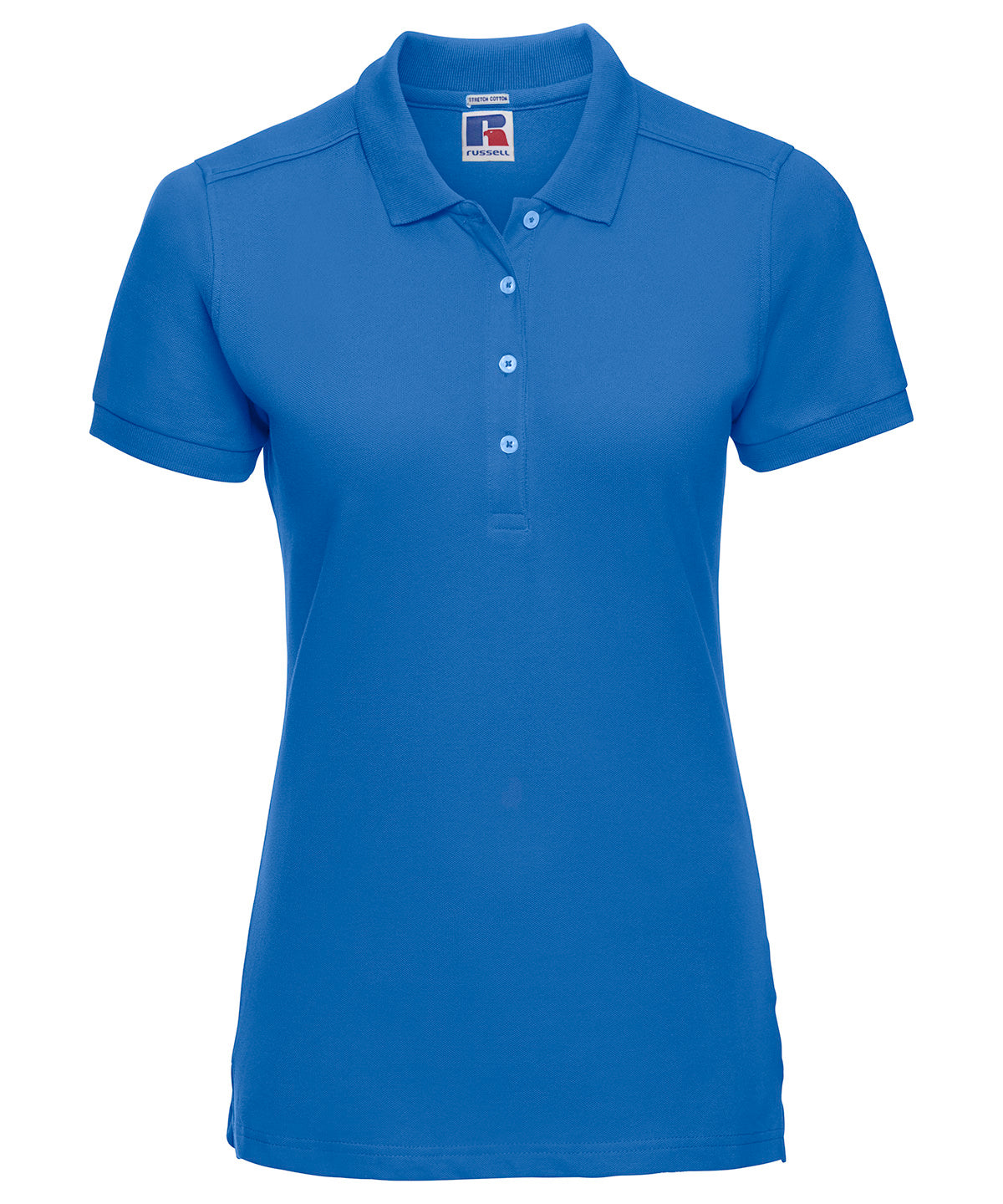 Russell Athletic J566F Women's stretch polo in Azure Blue