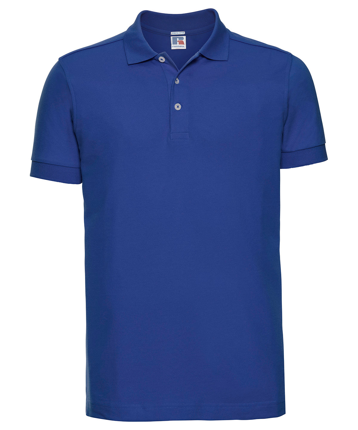 Russell Athletic J566M Stretch polo in Bright Royal