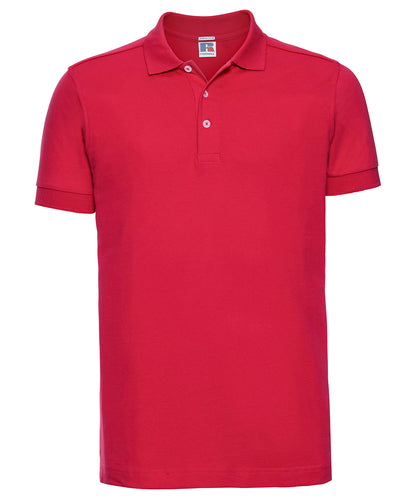 Russell Athletic J566M Stretch polo in Classic Red