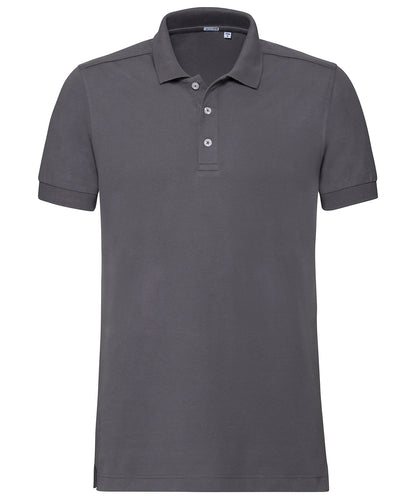 Russell Athletic J566M Stretch polo in Convoy Grey