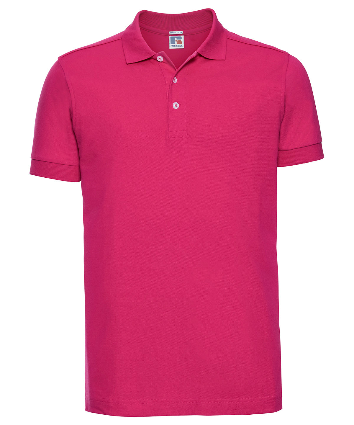 Russell Athletic J566M Stretch polo in Fuchsia