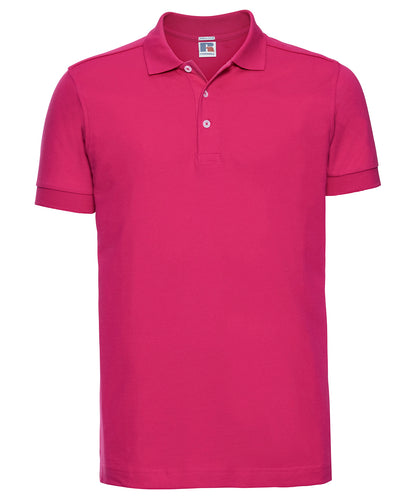 Russell Athletic J566M Stretch polo in Fuchsia