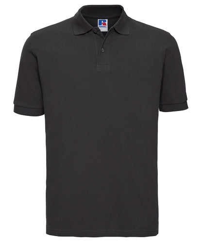 Russell Athletic J569M Classic cotton piqué polo in Black*