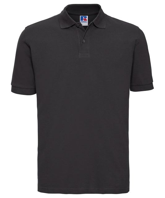 Russell Athletic J569M Classic cotton piqué polo in Black*