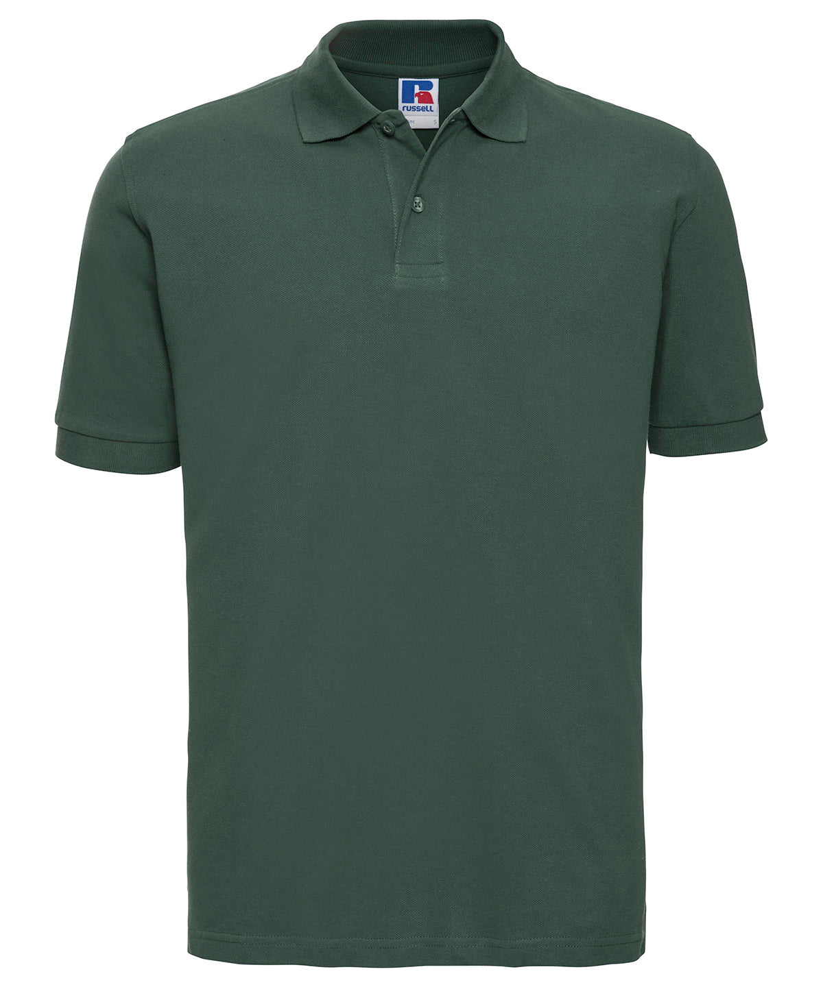Russell Athletic J569M Classic cotton piqué polo in Bottle Green