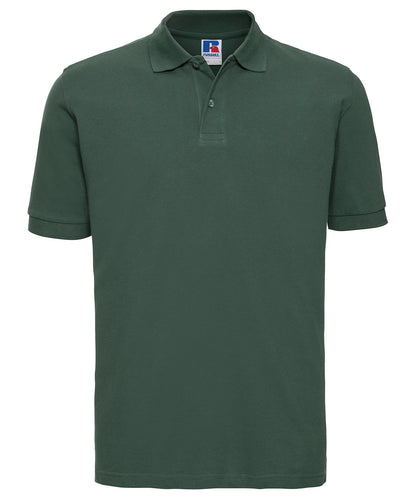 Russell Athletic J569M Classic cotton piqué polo in Bottle Green
